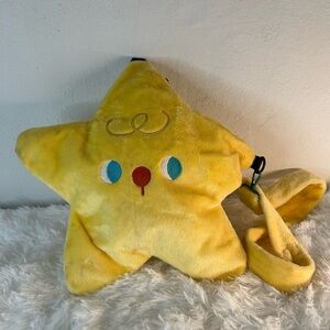 Yellow Plush Star Crossbody Bag - Cute Star Handbag